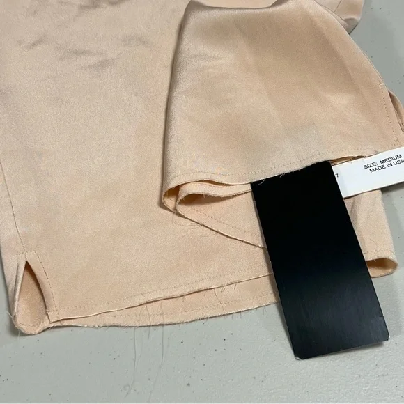 ๐ ARE YOU AM I Issi 100% Silk Mini Dress in Fawn - Picture 7 of 16